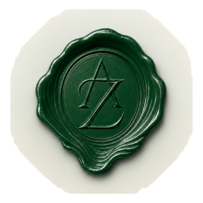 A and Z emerald seal